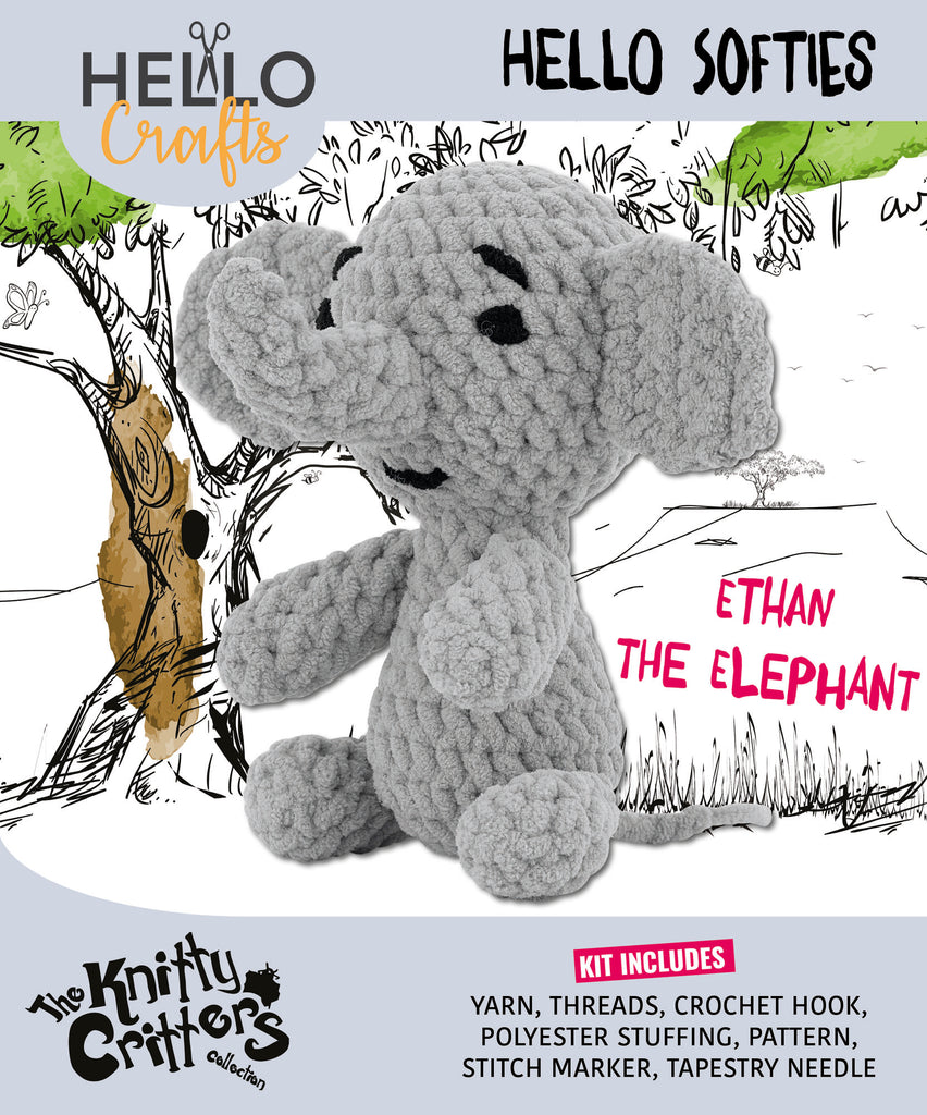 Knitty Critters - Hello Softies - Ethan The Elephant