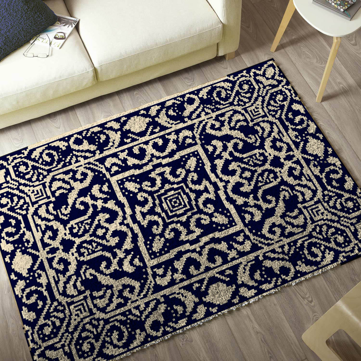 Printed Canvas Latch Hook Rug Kit Kim 100 x 150cm 4017 Readicut