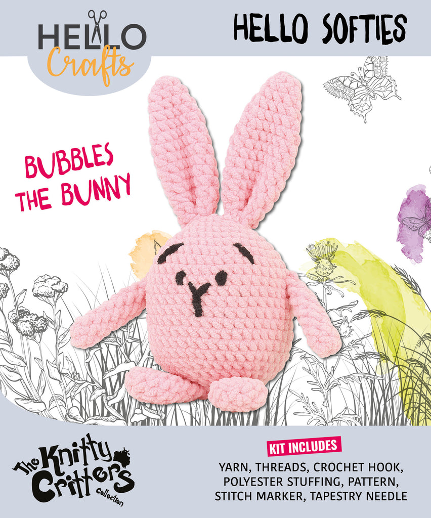 Knitty Critters - Hello Softies - Bubbles The Bunny