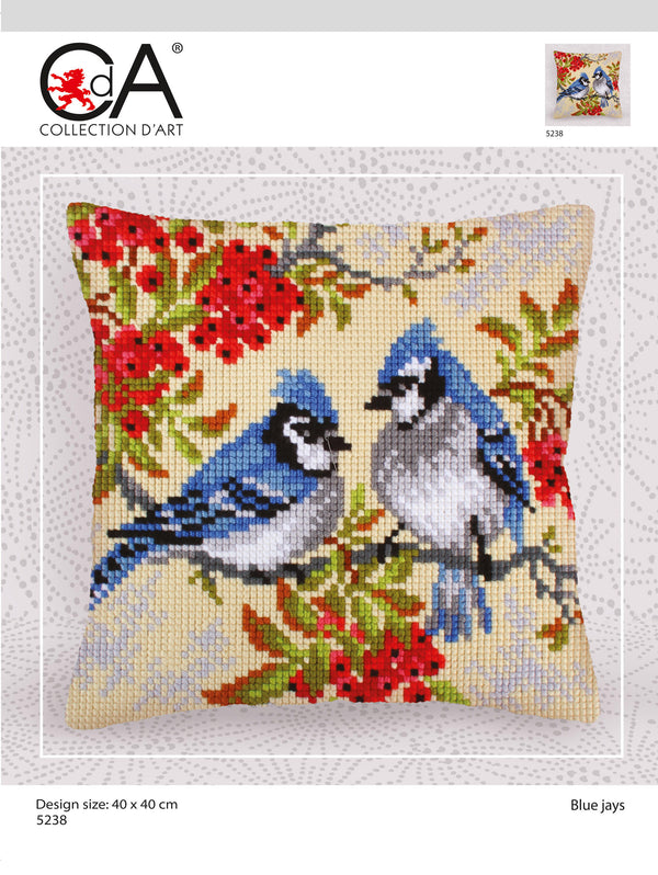 Cross Stitch Kit: Cushion: Blue Jays
