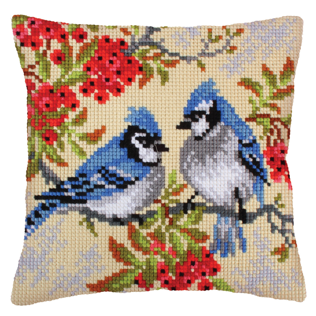 Cross Stitch Kit: Cushion: Blue Jays