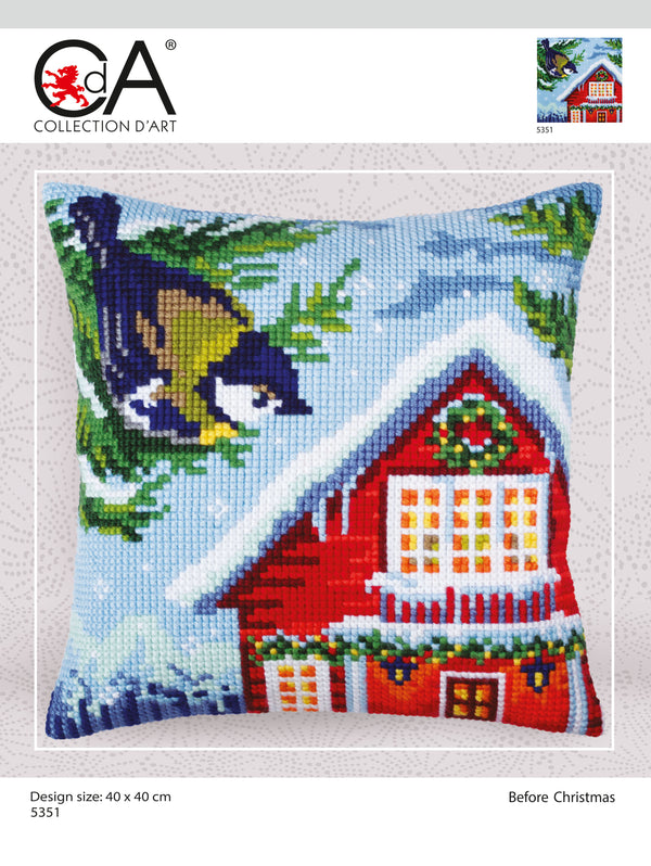 Cross Stitch Kit: Cushion: Before Christmas