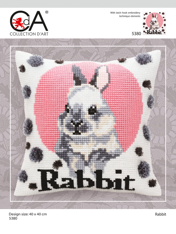 Cross Stitch Kit: Cushion: Rabbit