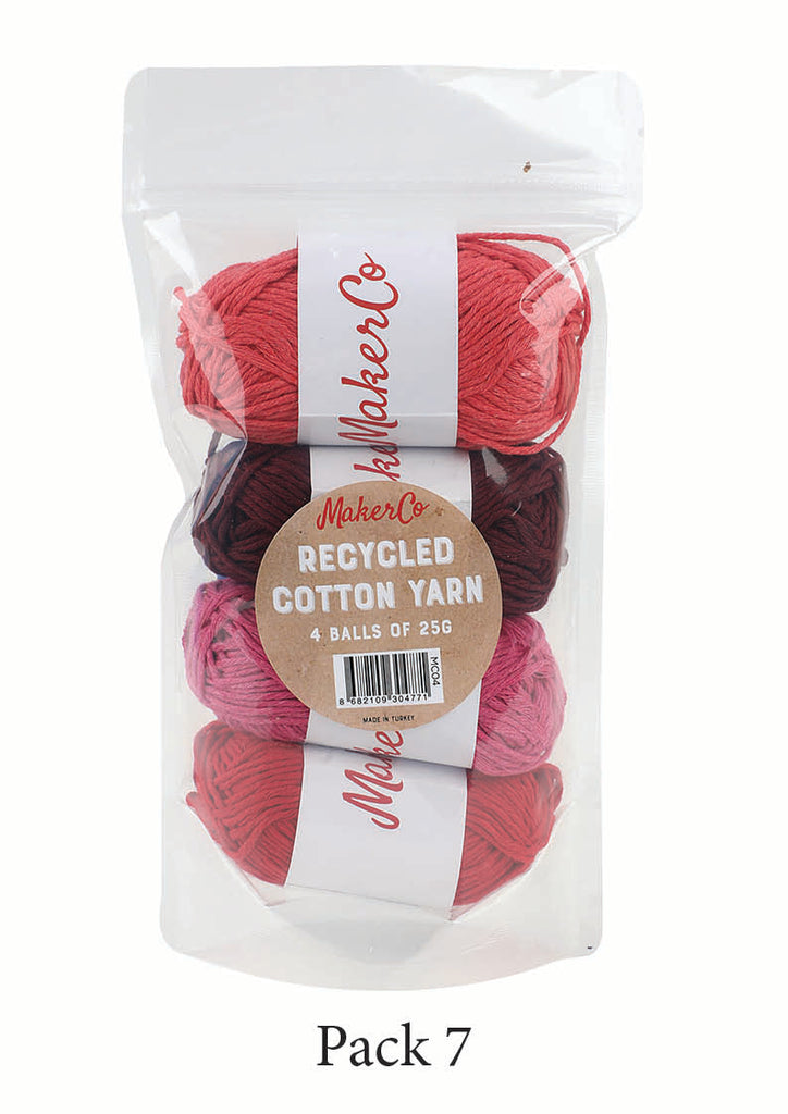 MakerCo - Recycled Cotton Yarn - Reds