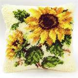Vervaco Latch Hook Cushion Kit Sunflowers 40cm x 40cm