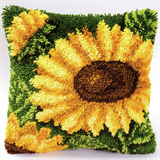 Vervaco Latch Hook Cushion Kit Sunflower 40cm x 40cm