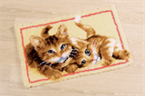 Vervaco Latch Hook Rug - Two Kittens PN-0145610