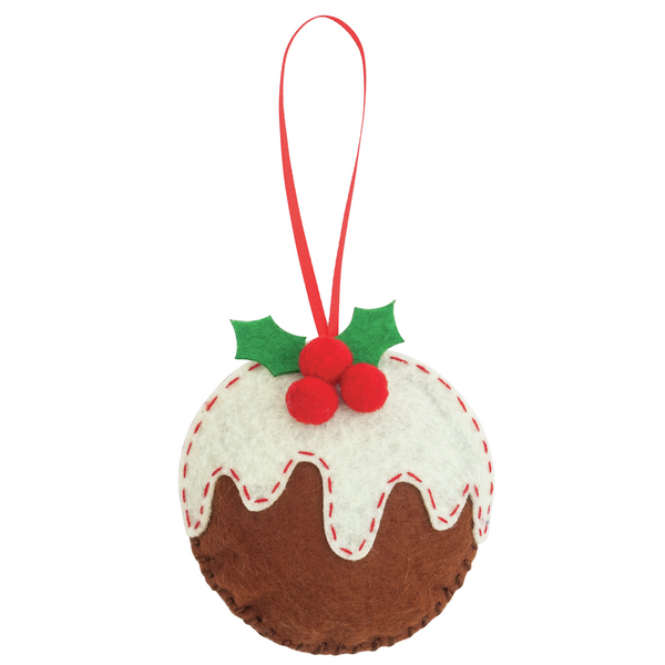 Felt Christmas Decoration Kit: Christmas Pudding
