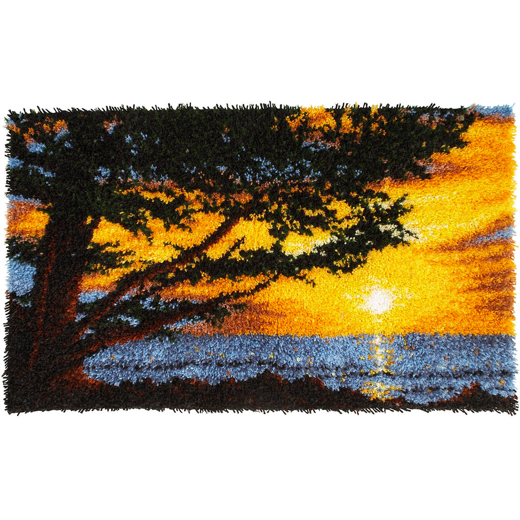 Wonderart Latch Hook Rug Kit Monterey Sunset 76x127cm