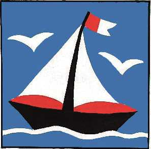 Printed Children's Canvas Tapestry Kit - Little Boat
