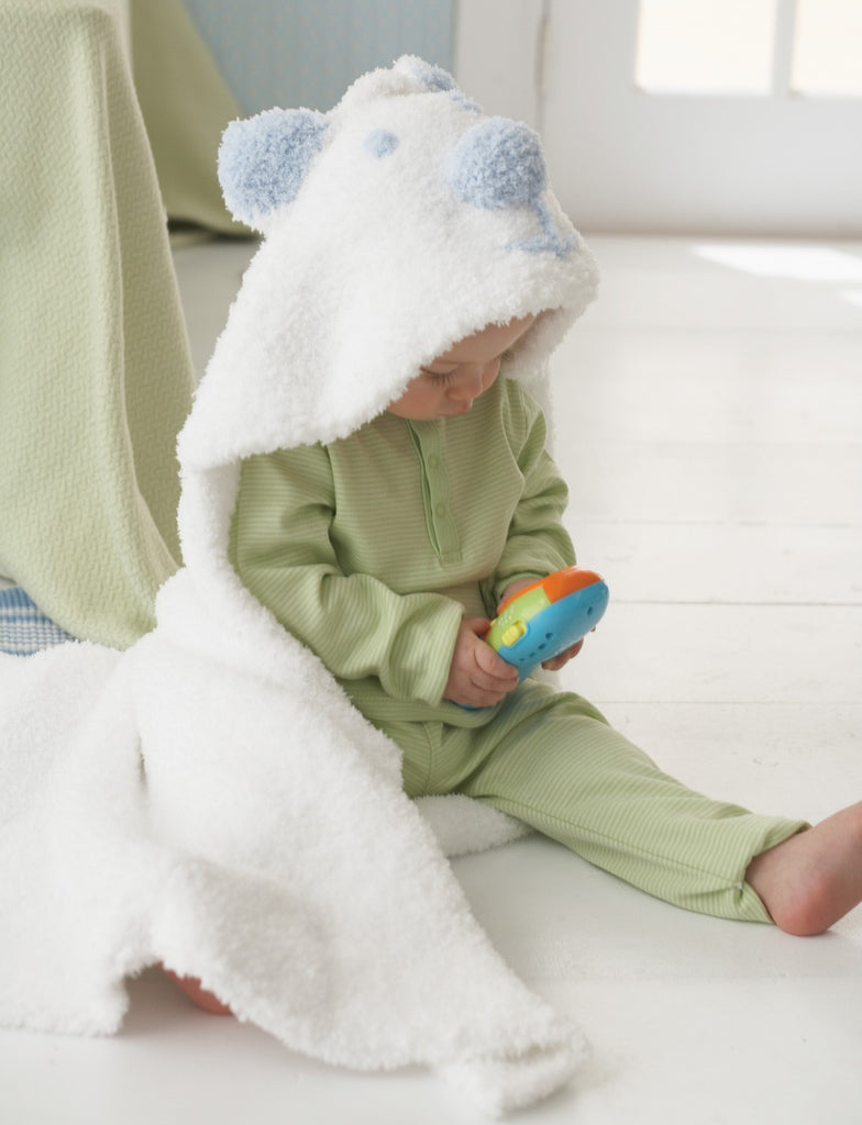 KNITTING PATTERN - Bernat Pipsqueak Cozy Cub Hooded Blanket