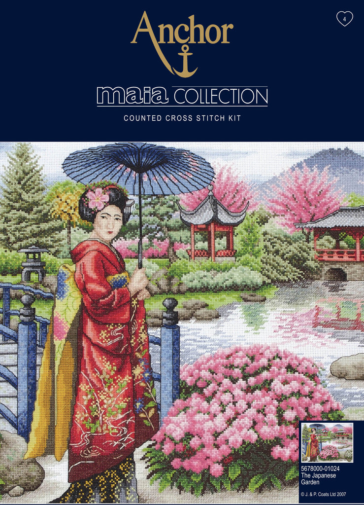 Counted Cross Stitch Kit: Maia Collection: The Japanese Garden