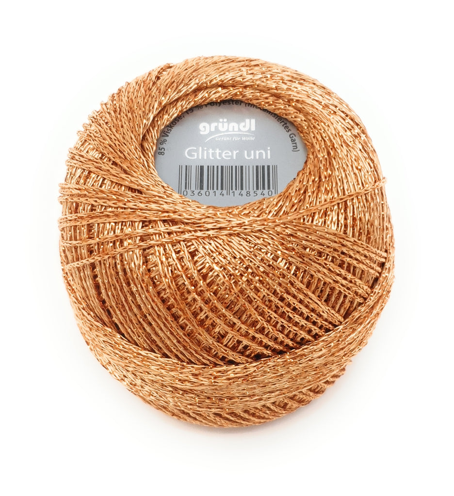 Grundl Glitter Uni Crochet Thread 25g