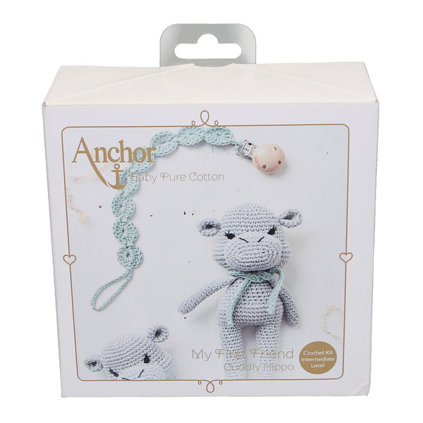 Crochet Kit: Baby Pure Cotton: Amigurumi Hippo