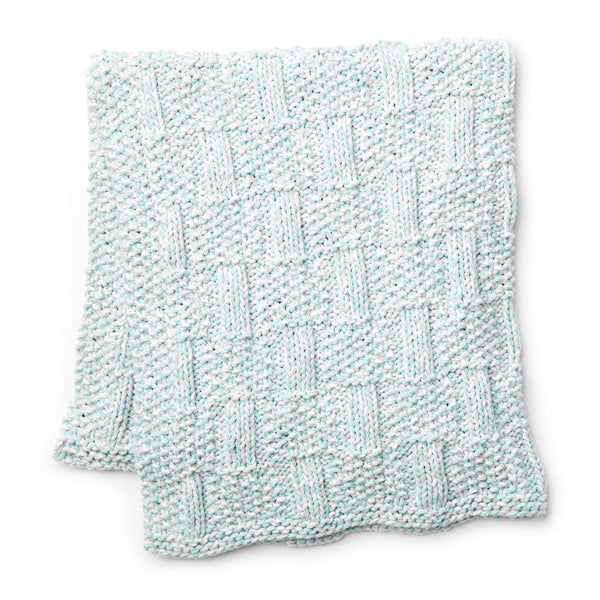 KNITTING PATTERN DOWNLOAD - Bernat Baby Marly Box Stitch Knit Baby Blanket