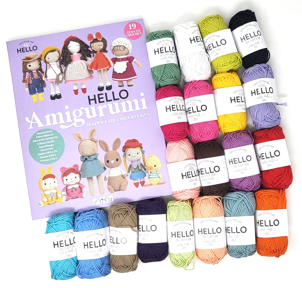 Hello Amigurumi - Happy Childhood Days Book & Hello Yarn Starter Pack