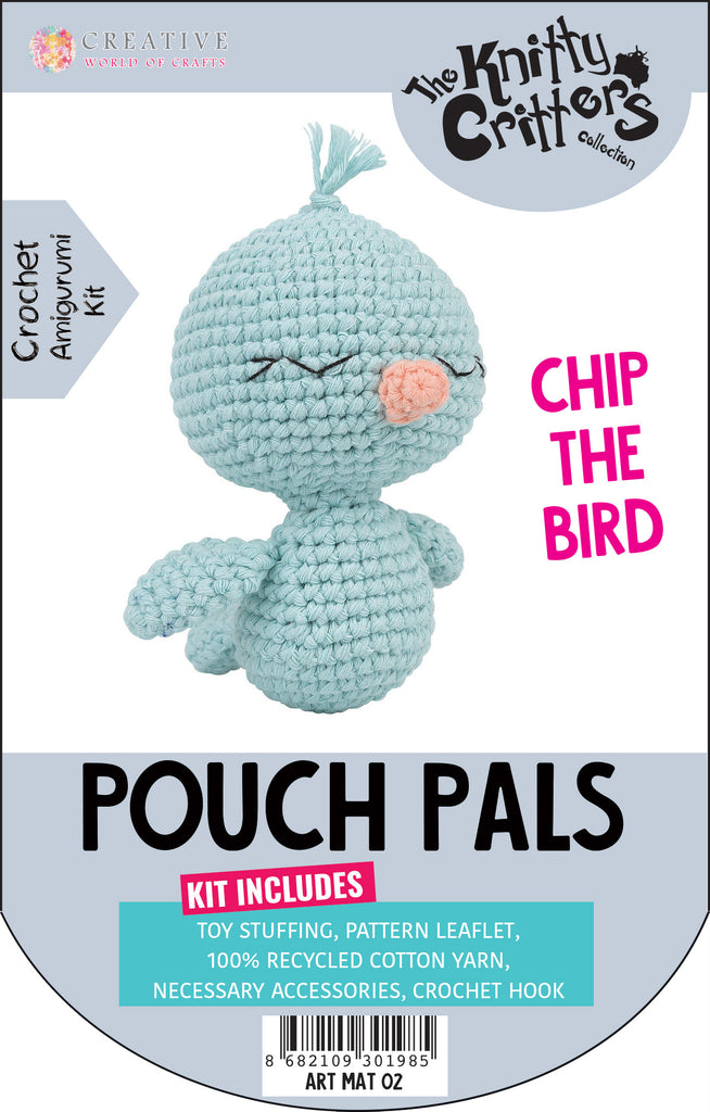 Knitty Critters - Pouch Pals - Chip The Bird