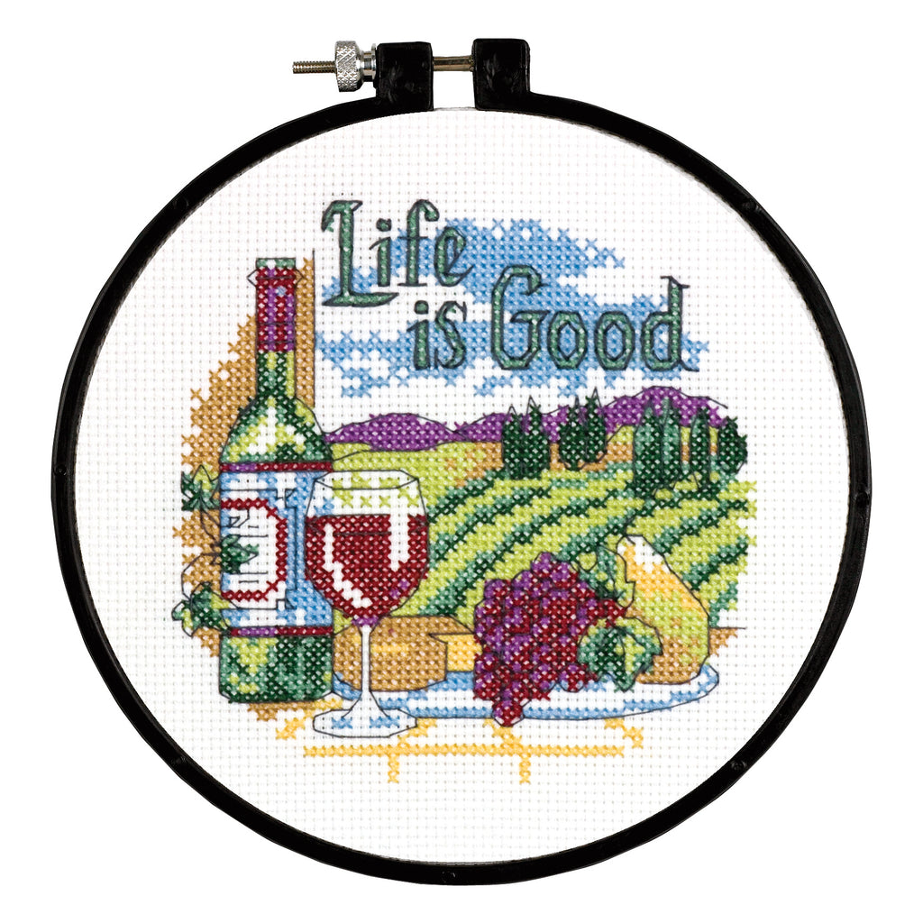 Learn-a-Craft: Counted Cross Stitch Kit: Life is Good