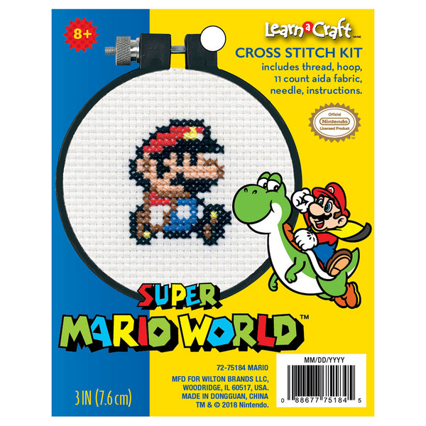 Learn-a-Craft: Counted Cross Stitch Kit: Mario