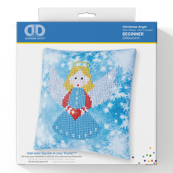 Diamond Painting Kit: Cushion: Christmas Angel