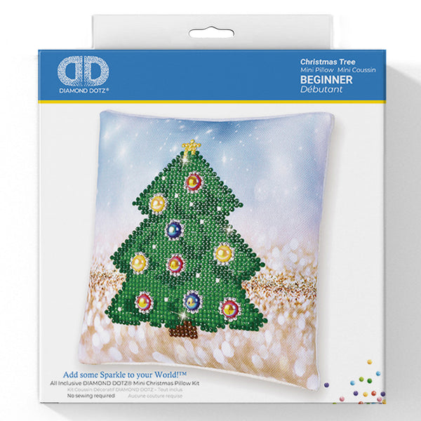 Diamond Painting Kit: Cushion: Christmas Tree