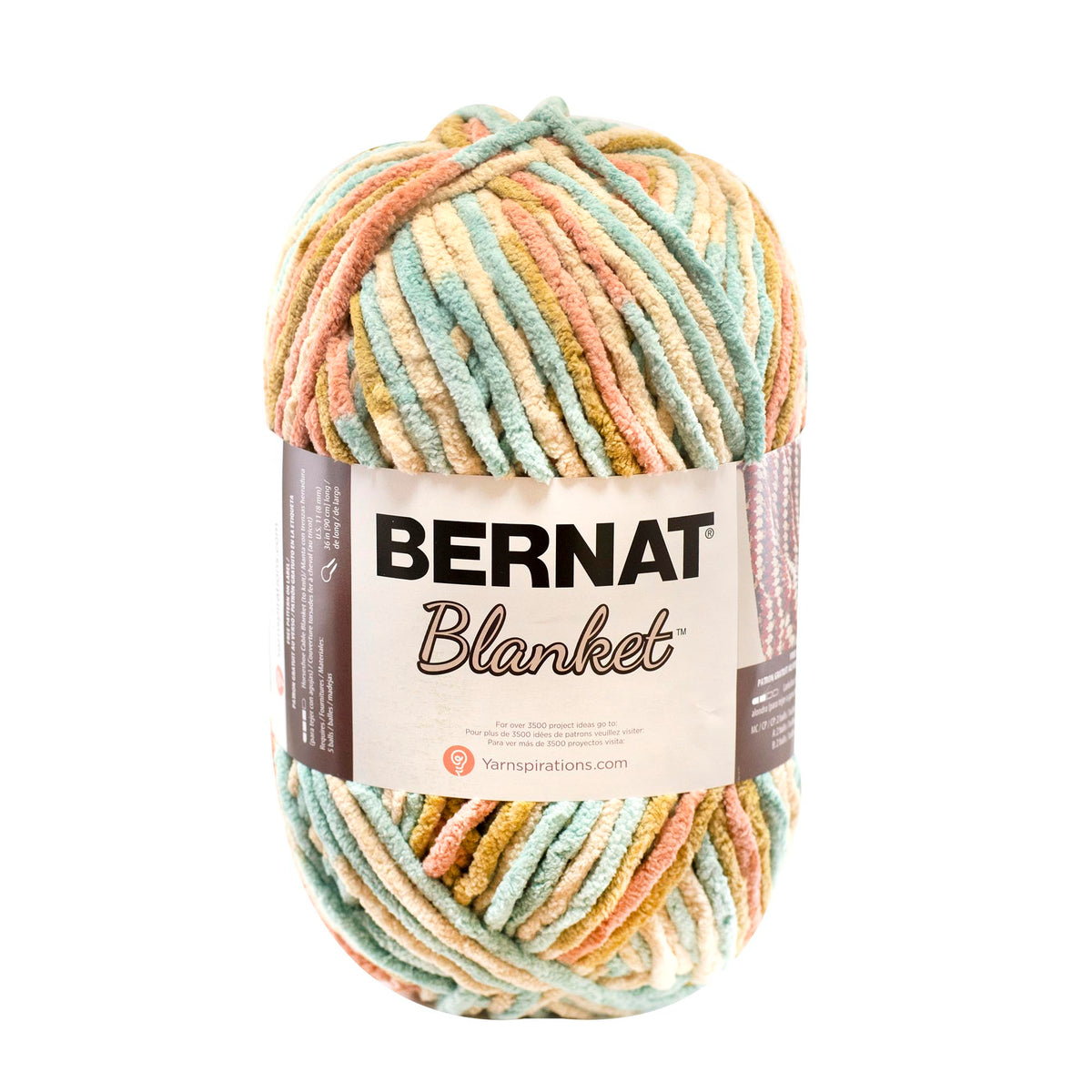 Bernat® Blanket Big™ Yarn, 32 Yards, Taupe Gray 100%Polyester, Set 0f 2,  New