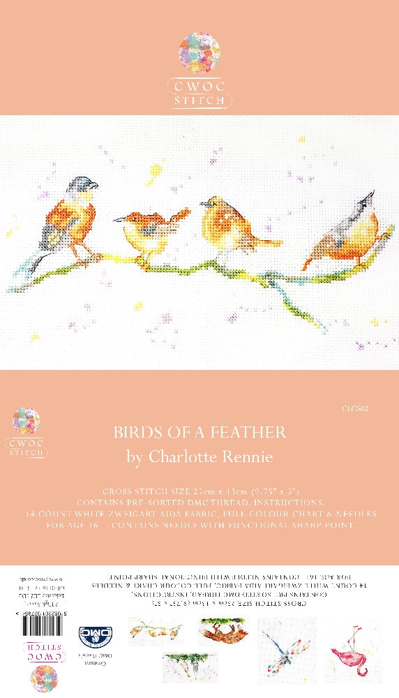 Charlotte Rennie Counted Cross Stitch - Birds Of A Feather