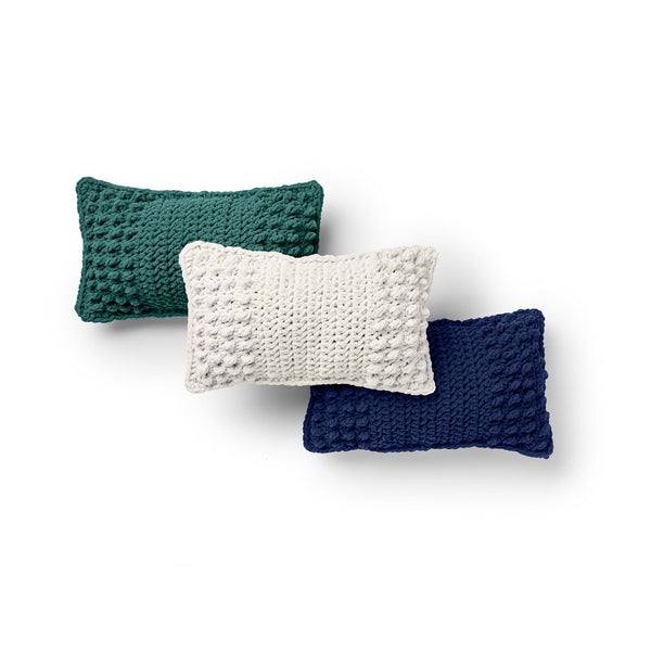 CROCHET PATTERN Bernat Ending With A Bobble Crochet Pillow Set
