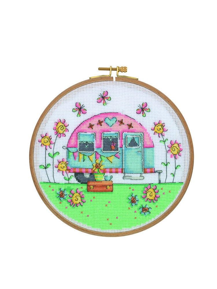 Counted Cross Stitch Kit - CCS04 - Happy Camper
