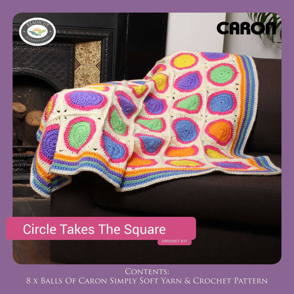 CROCHET KIT - Circle Takes The Square Blanket