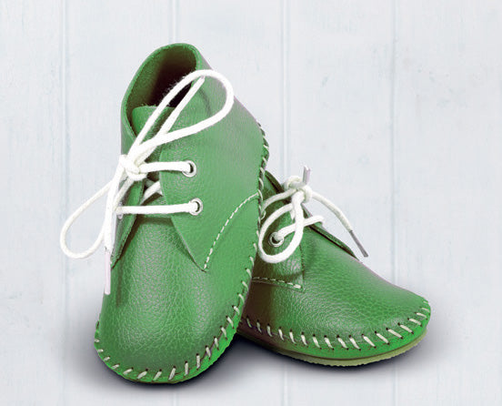 Daisy Roots - Little Shoes - Chukka Boys Green Lace Boot