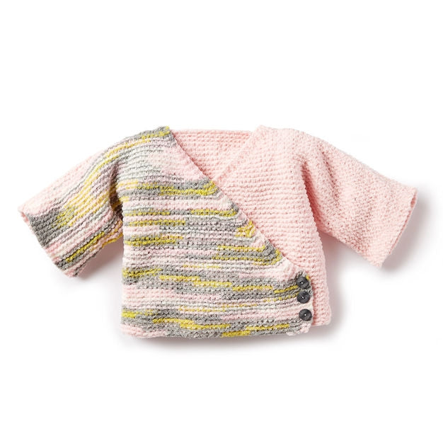Bernat Knit Colorblock Kimono Cardigan, Up to 24 Mos – Readicut