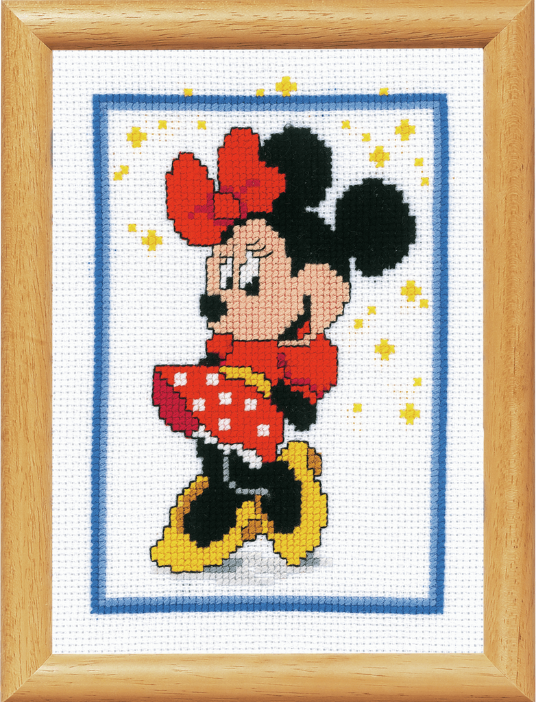 Vervaco Counted Cross Stitch Kit: Disney: Minnie Mouse