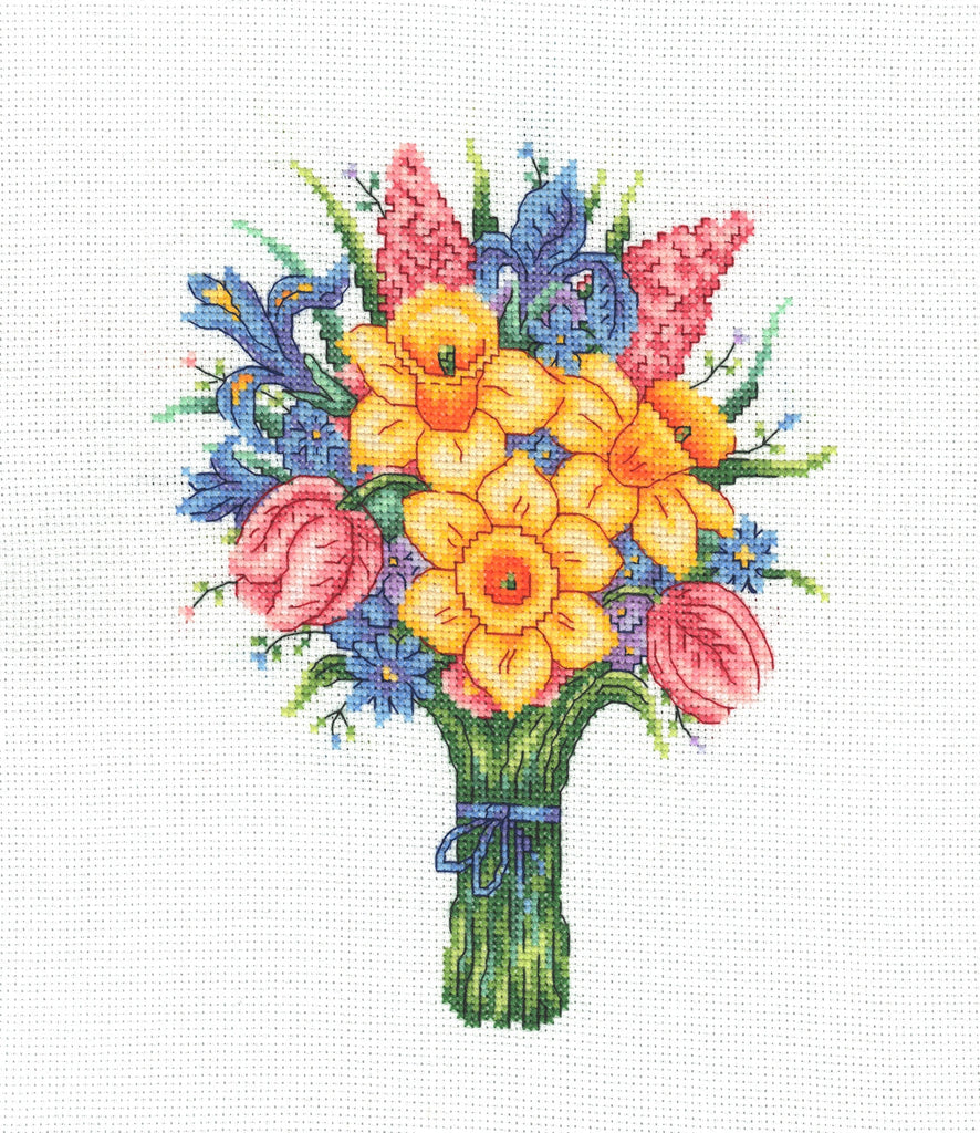 My Cross Stitch - Contemporary Floral - Counted Cross Stitch Kit - Spring Bouquet