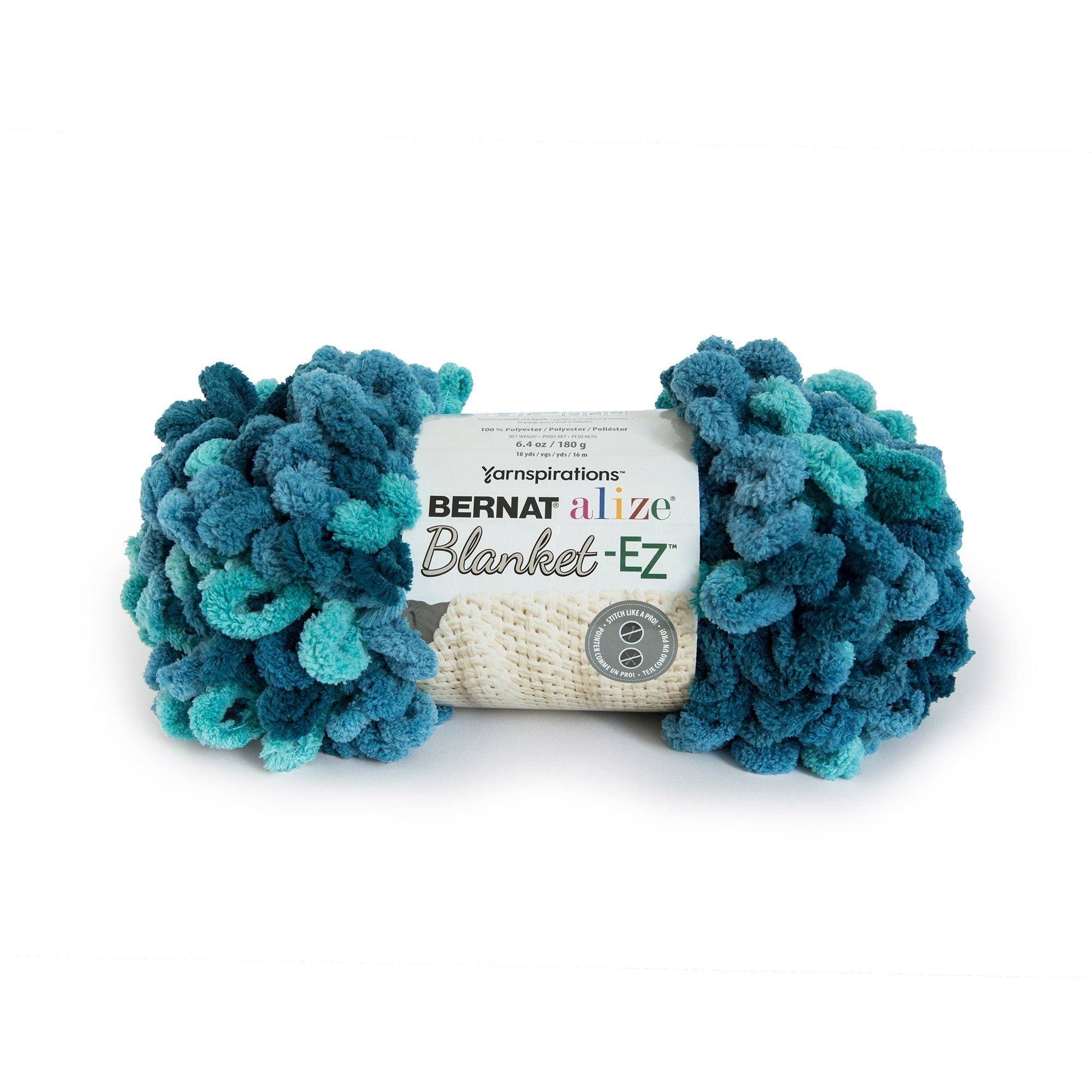 2 Ball Pack Bernat Alize Blanket-EZ Jumbo Hand Knitting Yarn 180g