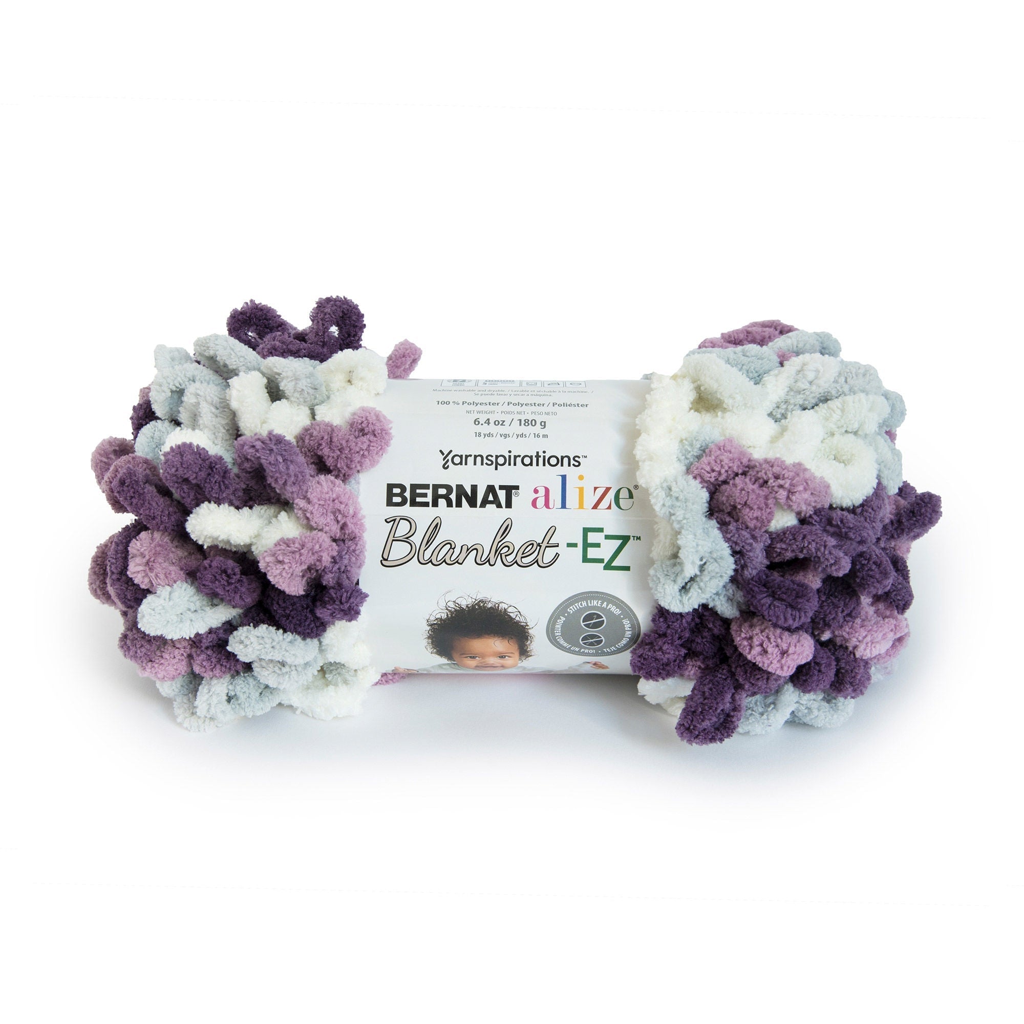 2 Ball Pack Bernat Alize Blanket-EZ Jumbo Hand Knitting Yarn 180g