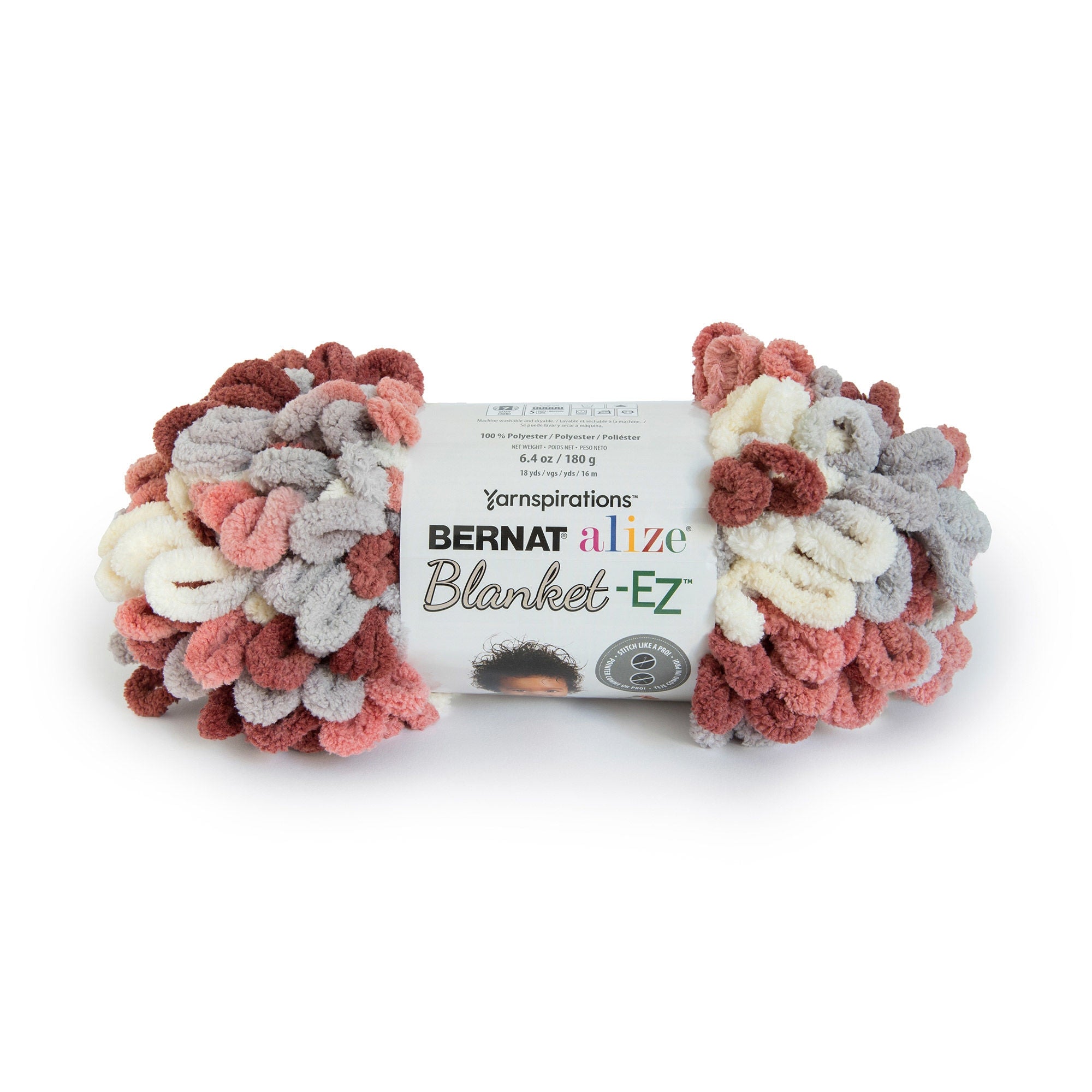 2 Ball Pack Bernat Alize Blanket-EZ Jumbo Hand Knitting Yarn 180g