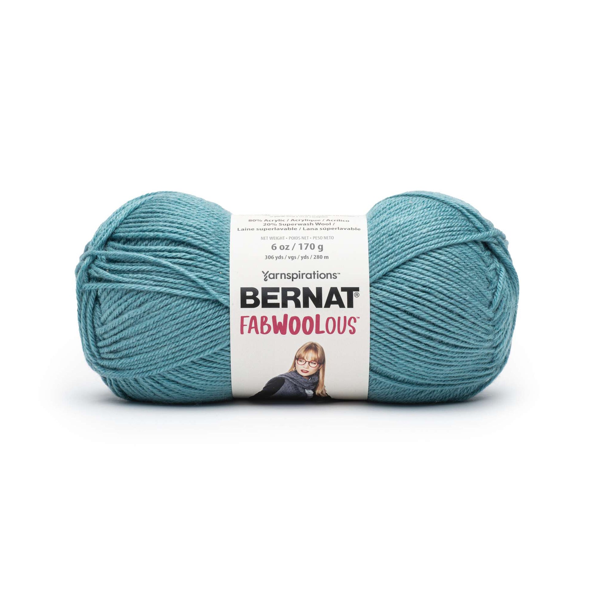 2 Ball Pack Bernat Fabwoolous Aran Yarn 160g