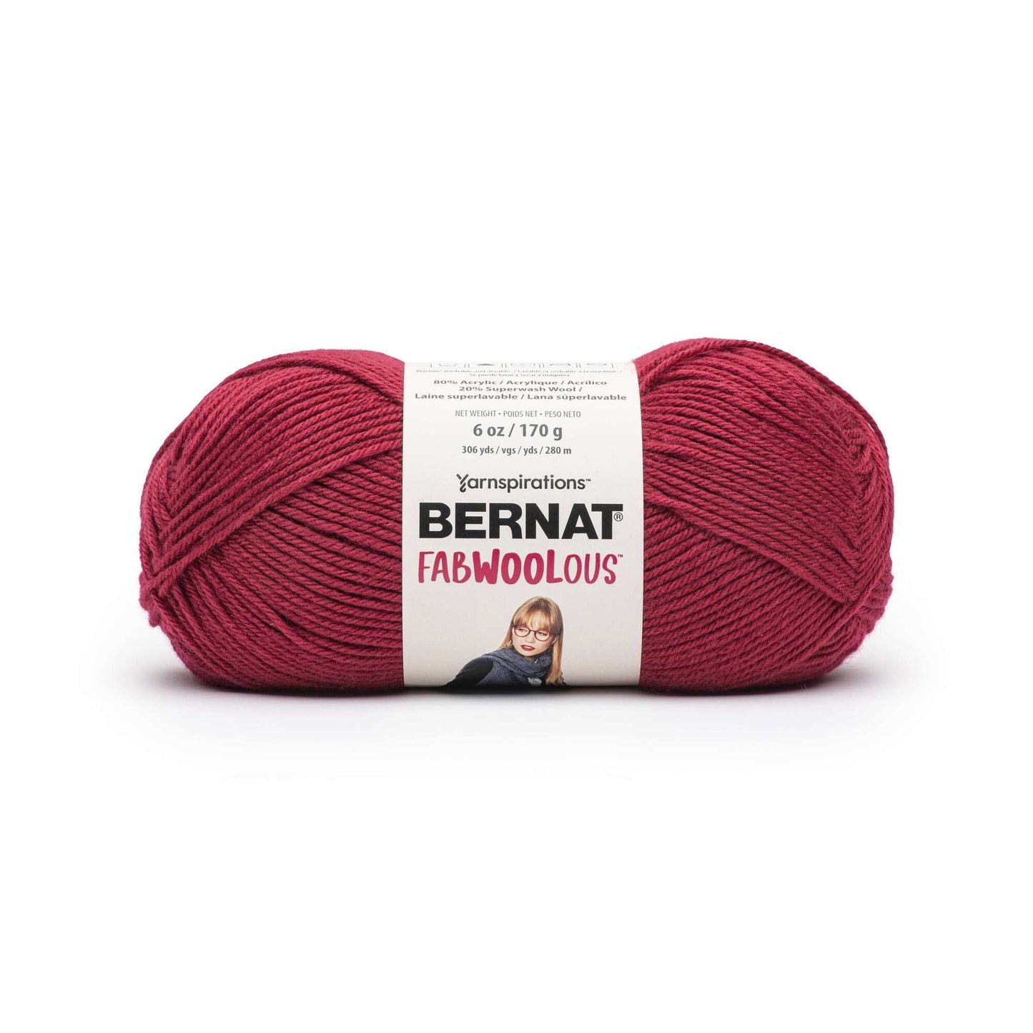 2 Ball Pack Bernat Fabwoolous Aran Yarn 160g