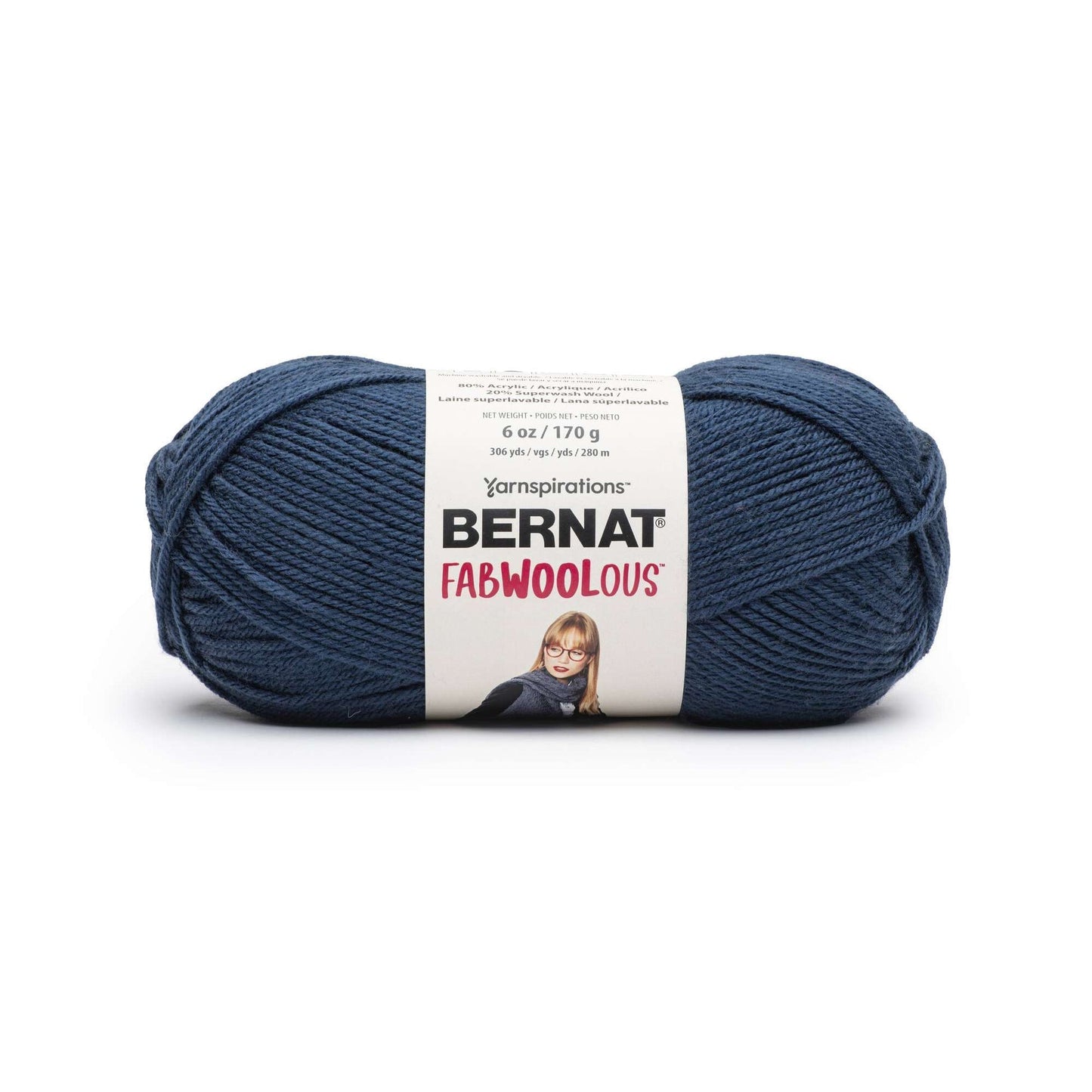 2 Ball Pack Bernat Fabwoolous Aran Yarn 160g