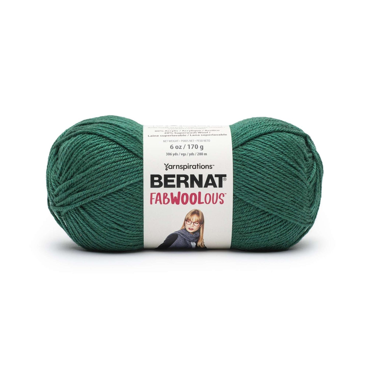 2 Ball Pack Bernat Fabwoolous Aran Yarn 160g