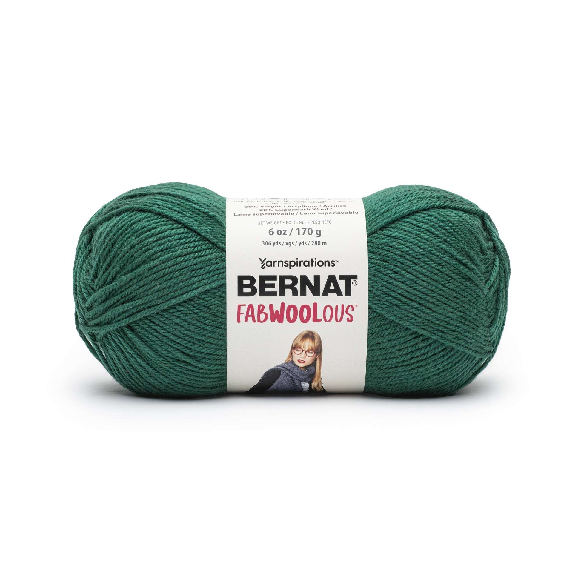 2 Ball Pack Bernat Fabwoolous Aran Yarn 160g