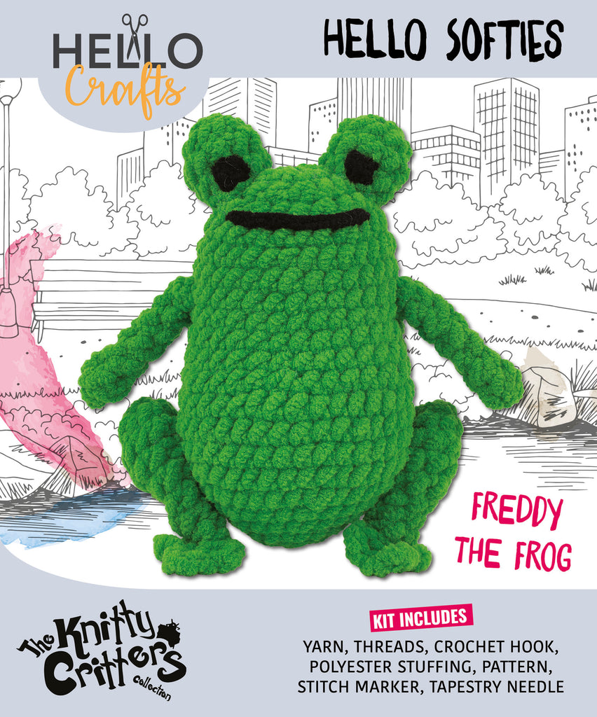 Knitty Critters - Hello Softies - Freddy The Frog