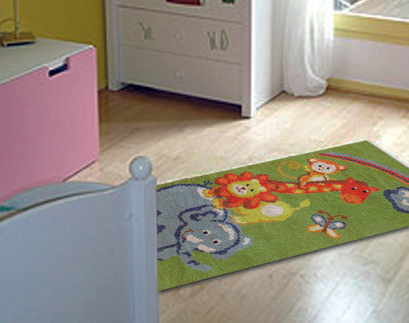Printed Canvas Latch Hook Rug Kit - Noah's Ark 50cm x 100cm 3664