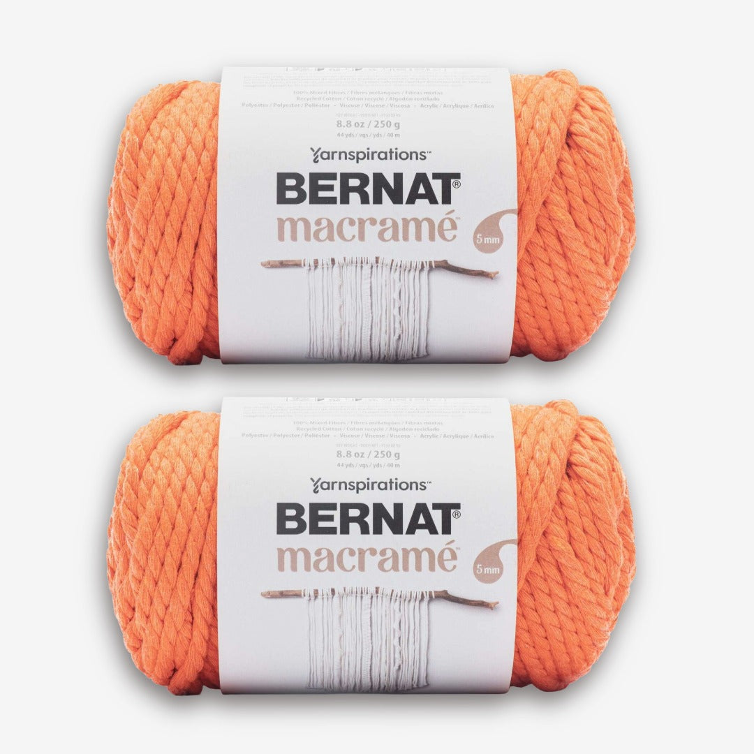 2 Ball Pack Bernat Macrame Super Chunky Yarn 250g