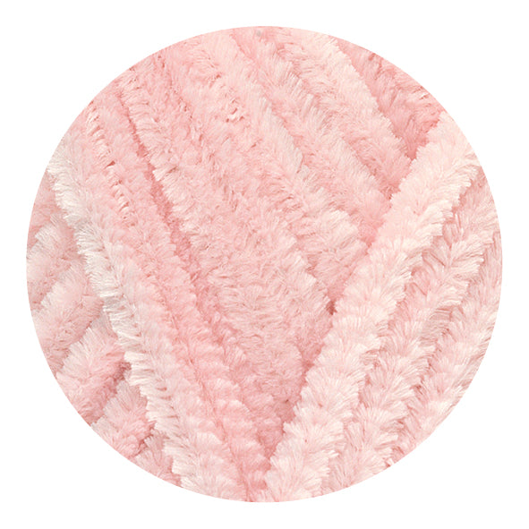 Hello Baby Love Soft Chenille Yarn 25g - 205 Baby Pink close-up