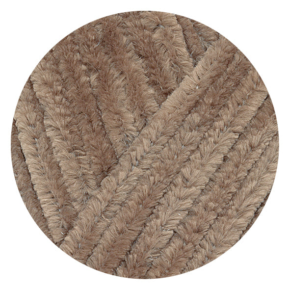 Hello Baby Love Soft Chenille Yarn 25g - 229 Dark Brown close-up