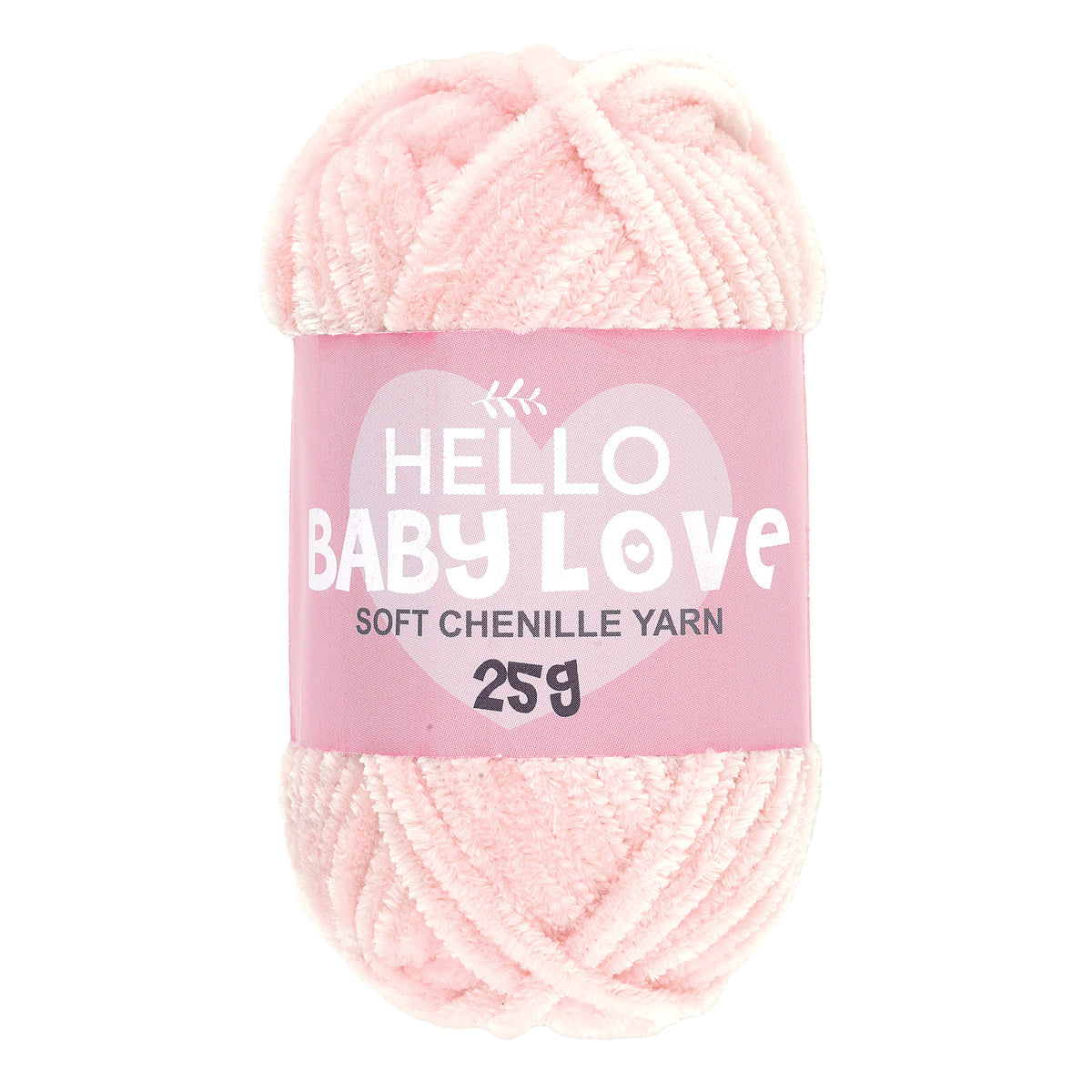 Hello Baby Love Soft Chenille Yarn 25g - 205 Baby Pink