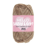 Hello Baby Love Soft Chenille Yarn 25g - 229 Dark Brown