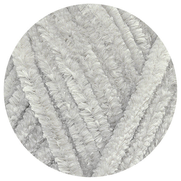 Hello Baby Love Soft Chenille Yarn 25g - 231 Pale Grey close-up